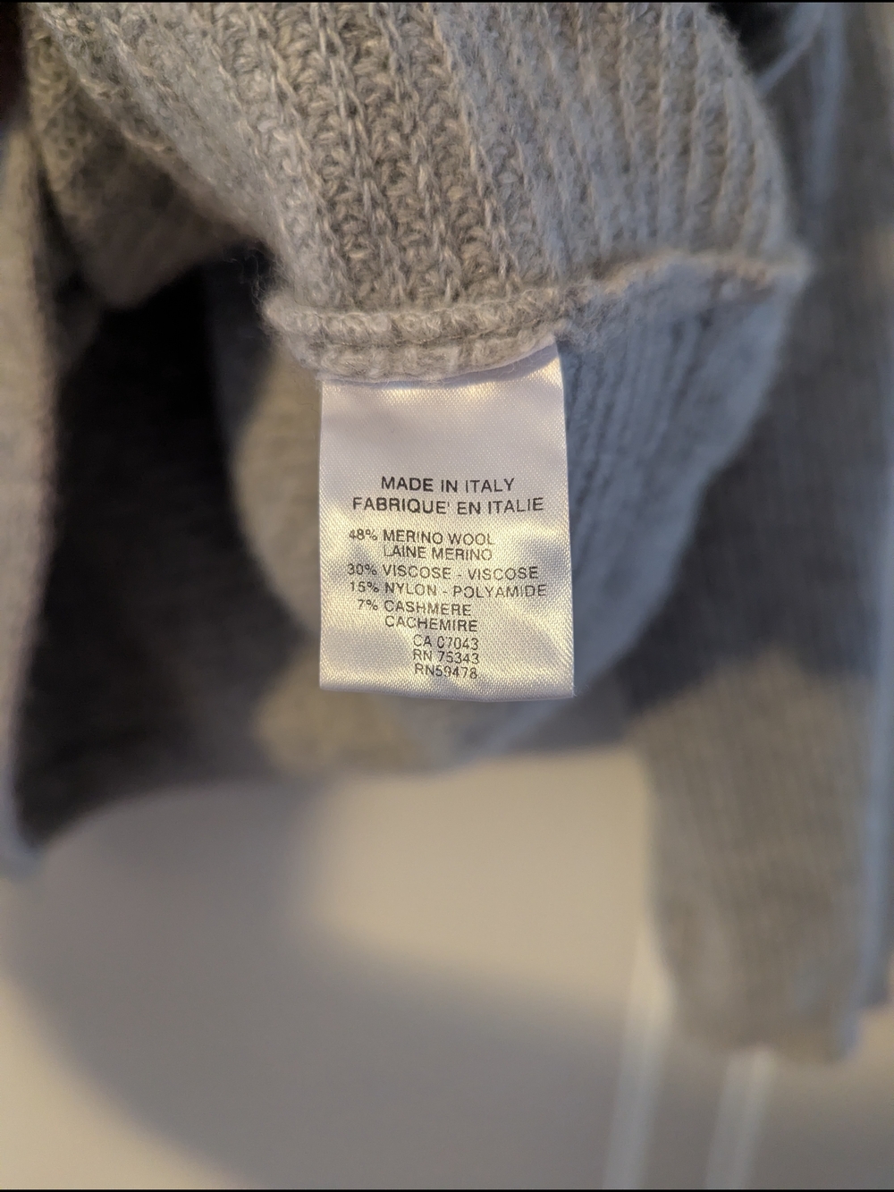 Merino & Cashmere Crewneck Sweater - Picture 3 of 4